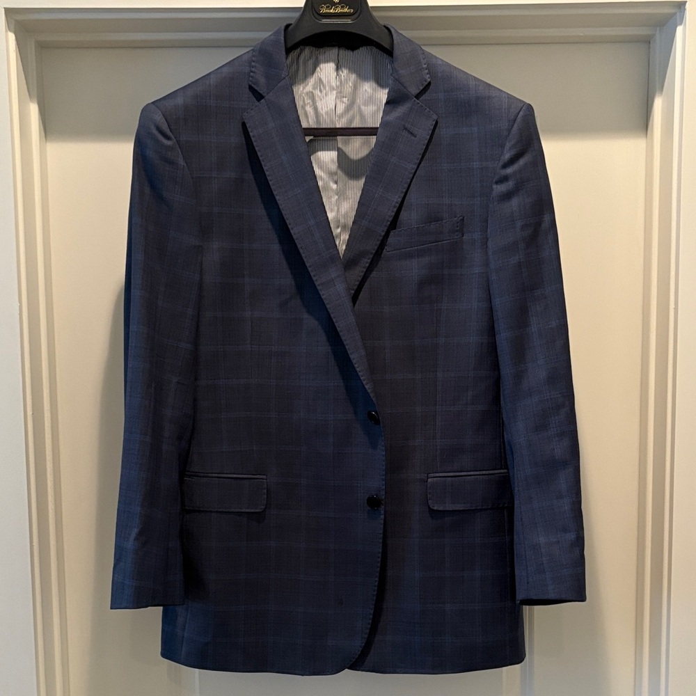Brooks Brothers Blue Sports Coat size 42R AND Pants size 38x30